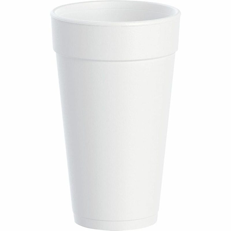 Dart® Insulated Foam Drinking Cups, White, 20 Oz, White, Pack Of 500 Cups - Image 4