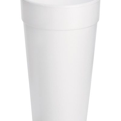 Dart® Insulated Foam Drinking Cups, White, 20 Oz, White, Pack Of 500 Cups