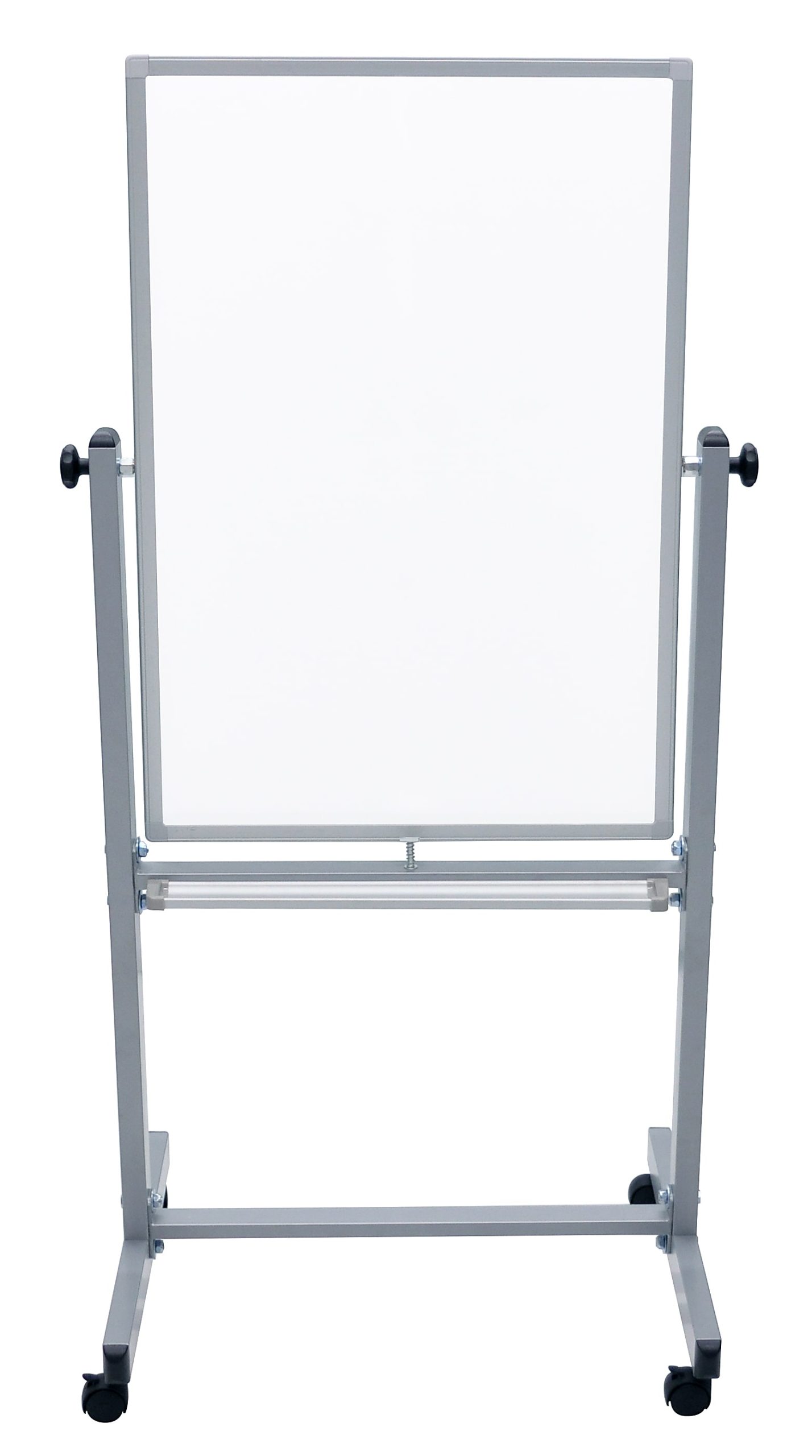 Luxor Double-Sided Magnetic Mobile Dry-Erase Whiteboard, 24" x 36", Aluminum Frame With Gray Finish - Image 2