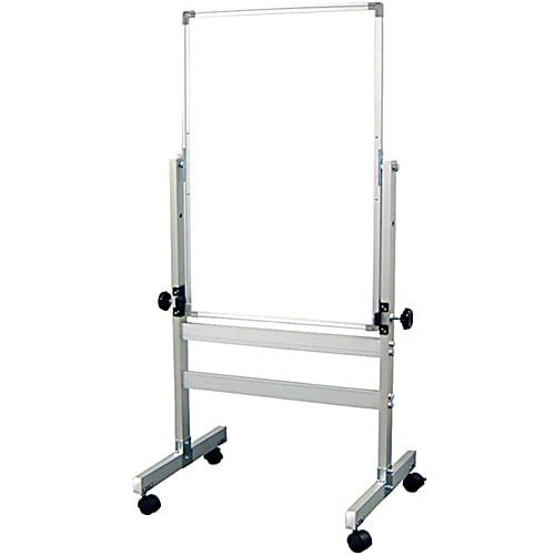 Luxor Double-Sided Magnetic Mobile Dry-Erase Whiteboard, 24" x 36", Aluminum Frame With Gray Finish - Image 3