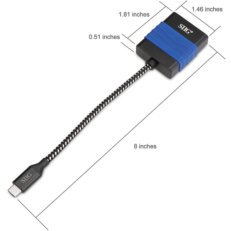 SIIG USB Type-C to VGA Video Cable Adapter - USB Type C - 1 x VGA - Image 2