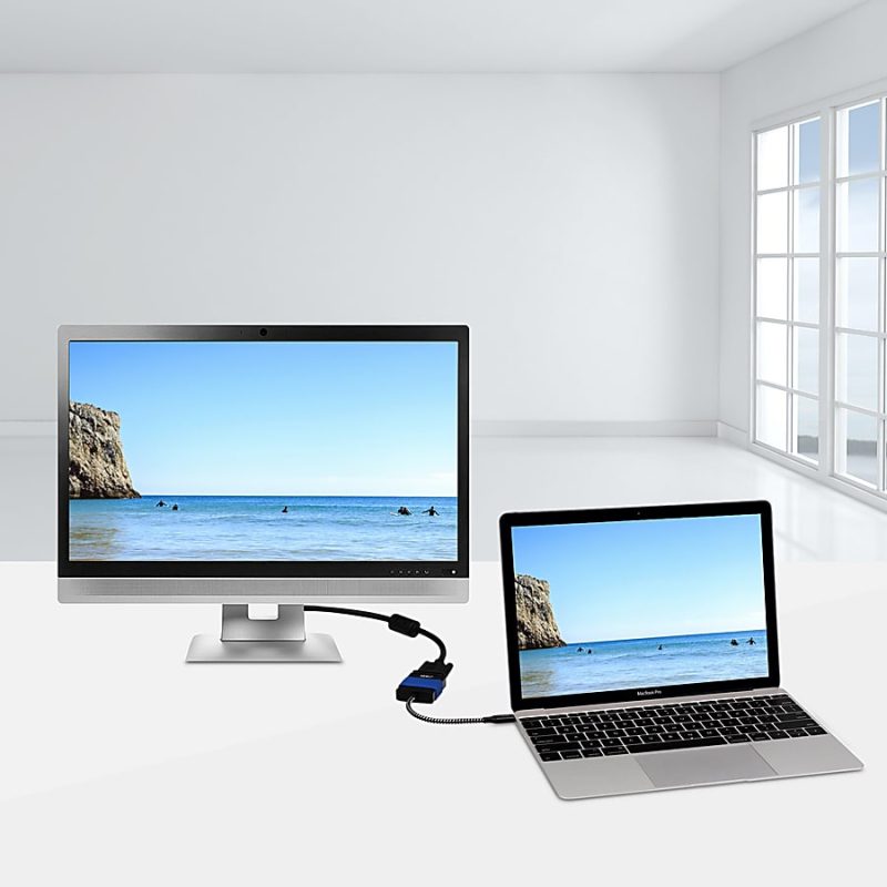 SIIG USB Type-C to VGA Video Cable Adapter - USB Type C - 1 x VGA - Image 5