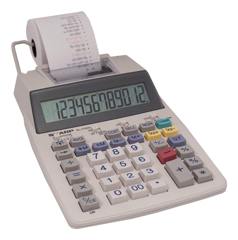 Sharp® EL-1750V Printing Calculator - Image 2
