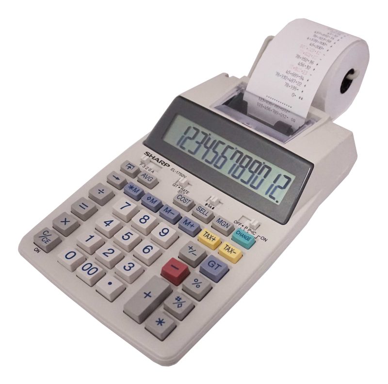 Sharp® EL-1750V Printing Calculator - Image 3