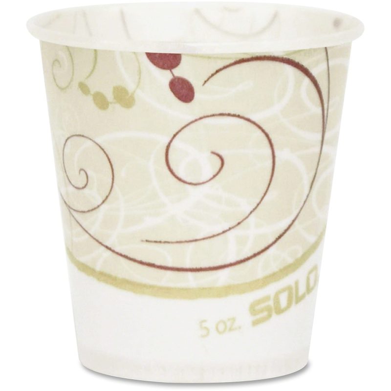 Solo Cup Paper Water Cups, Waxed, 5 oz.,100/Pack - Image 2