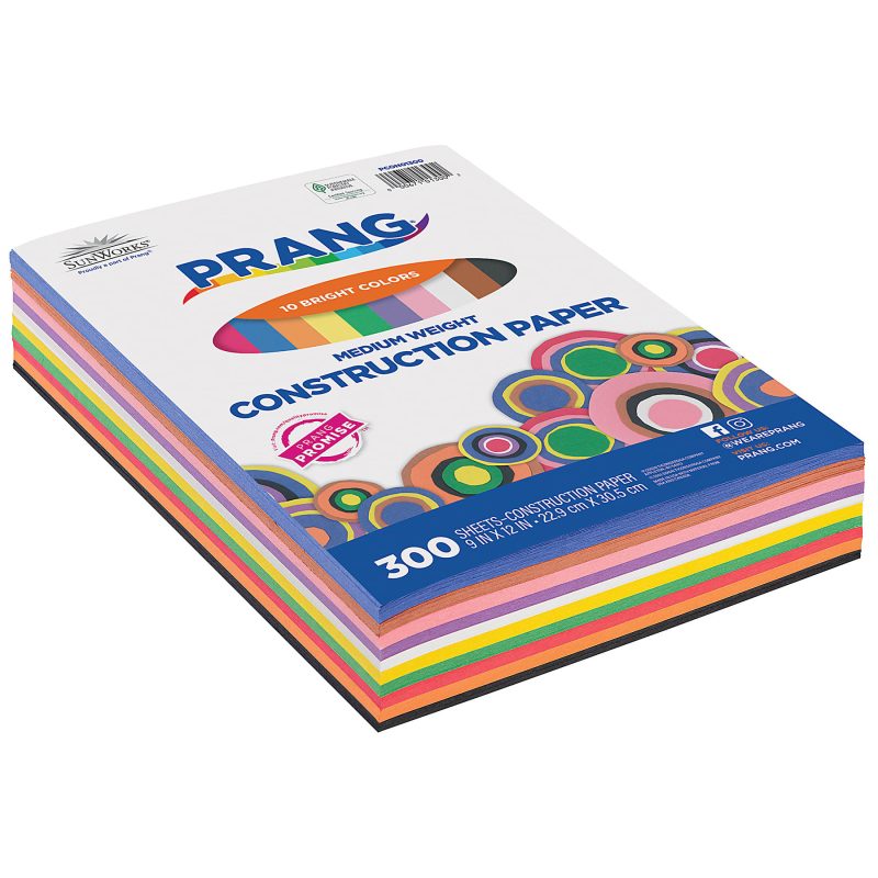 Prang Construction Paper, 9" x 12", 10 Assorted Colors, 300 Sheets Per Pack, Set Of 2 Packs - Image 3