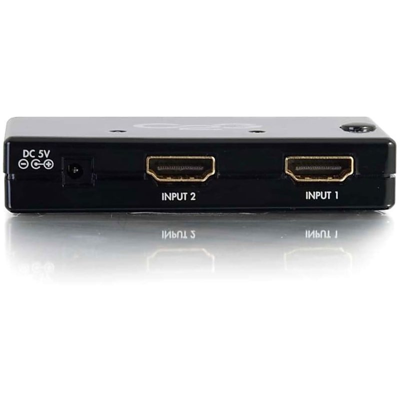 C2G 2-Port HDMI Switch - Auto Switch - 1920 x 1080 - Full HD - 2 x 1 - 1 x HDMI Out - Image 4