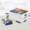 Bankers Box® Stor/File™ Standard-Duty Storage Boxes With Lift-Off Lids And Built-In Handles, Letter/Legal Size, 10" x 12" x 15", White/Blue, Case Of 13 - Image 8