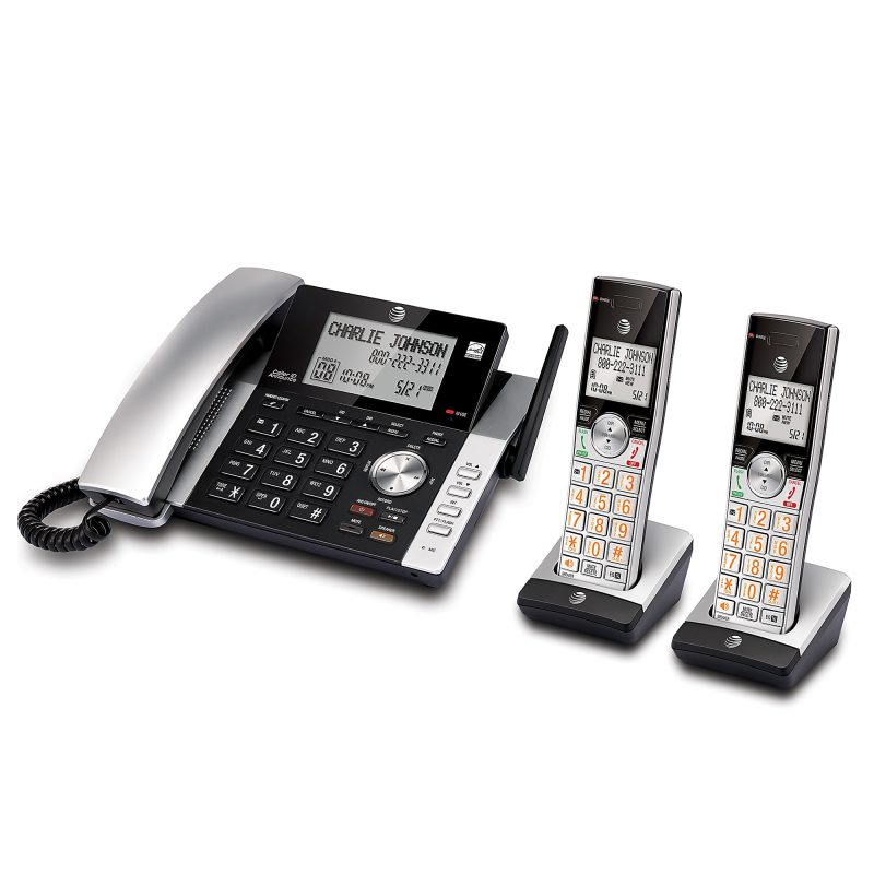 AT&T CL84215 2 Handsets DECT 6.0 Expandable Phone System With Digital Answering System - Image 2