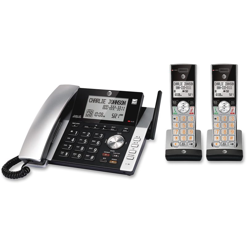 AT&T CL84215 2 Handsets DECT 6.0 Expandable Phone System With Digital Answering System - Image 4