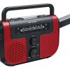 DPI WeatherX WR383R Weather And Alert Handheld Radio With AM/FM Radio, Black/Red - Image 2