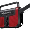 DPI WeatherX WR383R Weather And Alert Handheld Radio With AM/FM Radio, Black/Red - Image 4