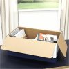 Bankers Box® Liberty® FastFold® Heavy-Duty Storage Boxes With Locking Lift-Off Lids And Built-In Handles, Legal Size, 24" x 15" x 10", 60% Recycled, White/Blue, Case Of 4 - Image 4