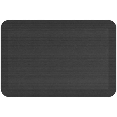 GelPro Designer Comfort Polyurethane Anti-Fatigue Mat For Hard Floors, 20” x 30”, Grasscloth Charcoal