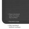 GelPro Designer Comfort Polyurethane Anti-Fatigue Mat For Hard Floors, 20” x 30”, Grasscloth Charcoal - Image 3