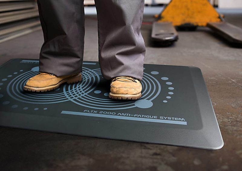Floortex® AFS-TEX® 2000 Active Anti-Fatigue Mat, 16" x 24", Slate Gray - Image 3