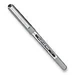 uni-ball® Vision™ Rollerball Pens, Fine Point, 0.7 mm, Gray Barrel, Blue Ink, Pack Of 12 - Purple,1