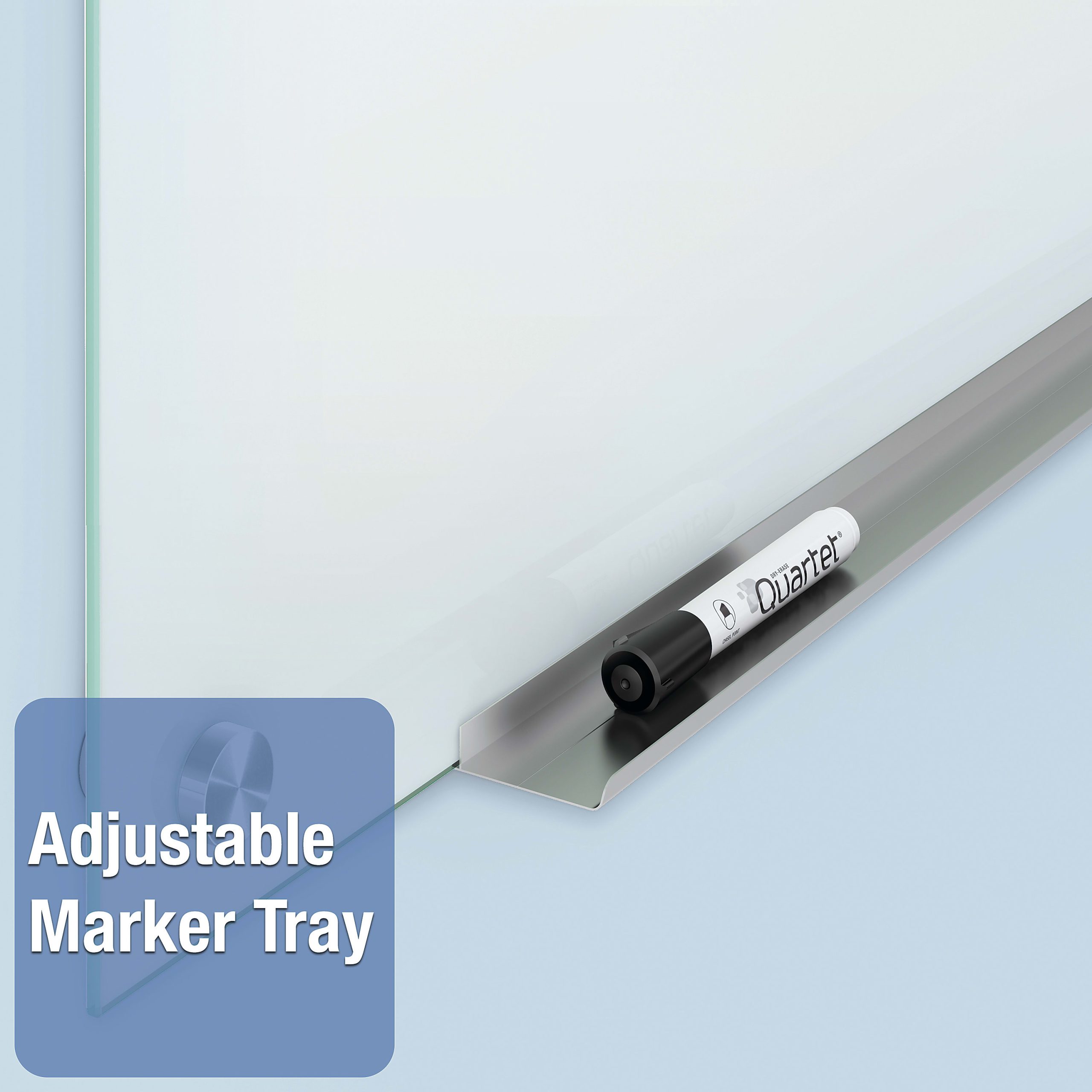 Quartet Infinity&reg; Magnetic Glass Unframed Dry-Erase Whiteboard, 72" x 48", White - Image 3