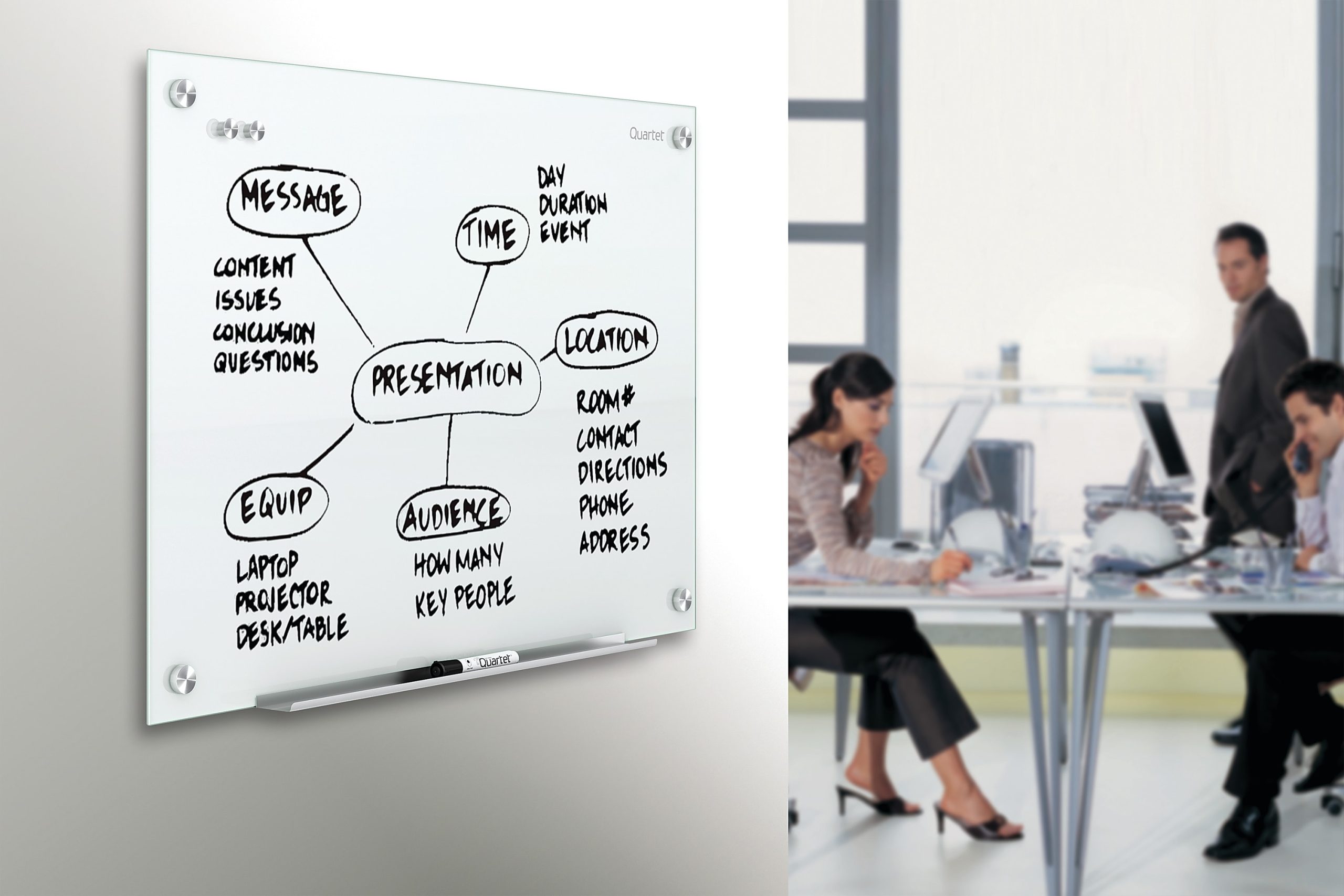 Quartet Infinity&reg; Magnetic Glass Unframed Dry-Erase Whiteboard, 72" x 48", White - Image 4