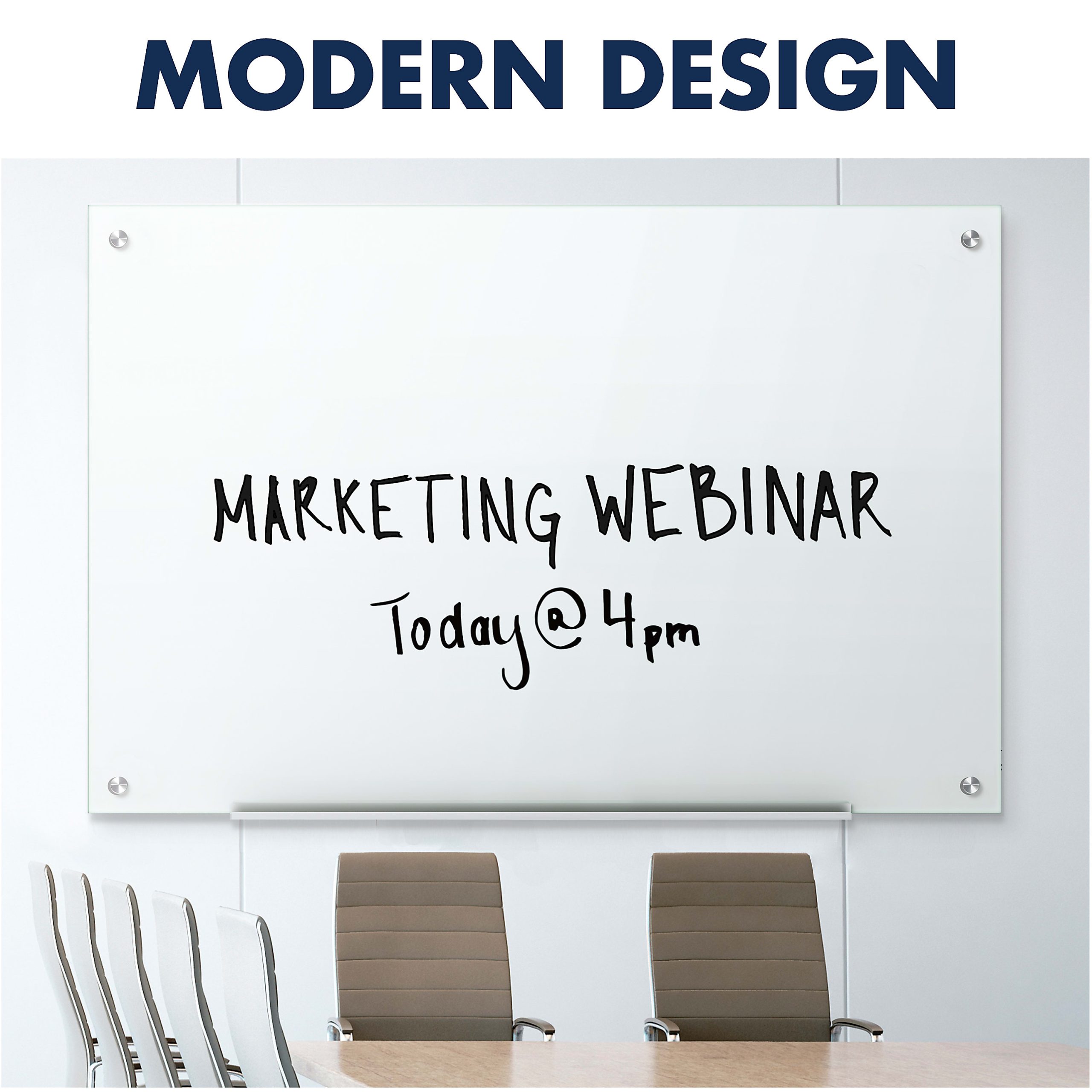 Quartet Infinity&reg; Magnetic Glass Unframed Dry-Erase Whiteboard, 72" x 48", White - Image 6