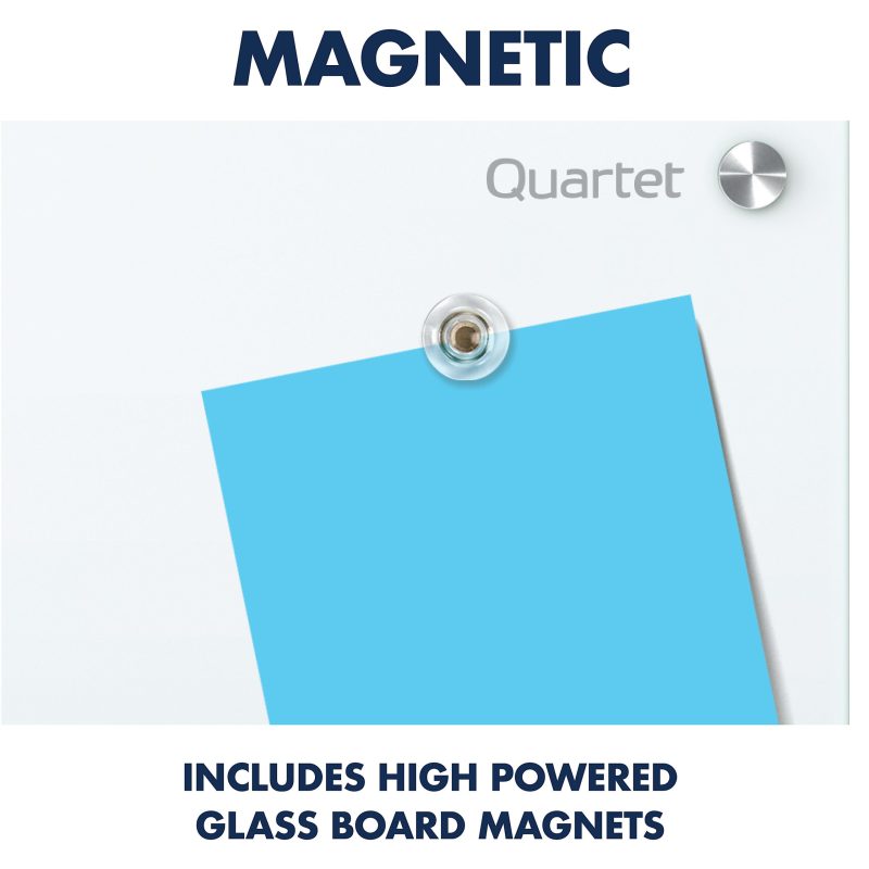 Quartet Infinity® Magnetic Glass Unframed Dry-Erase Whiteboard, 72" x 48", White - Image 7