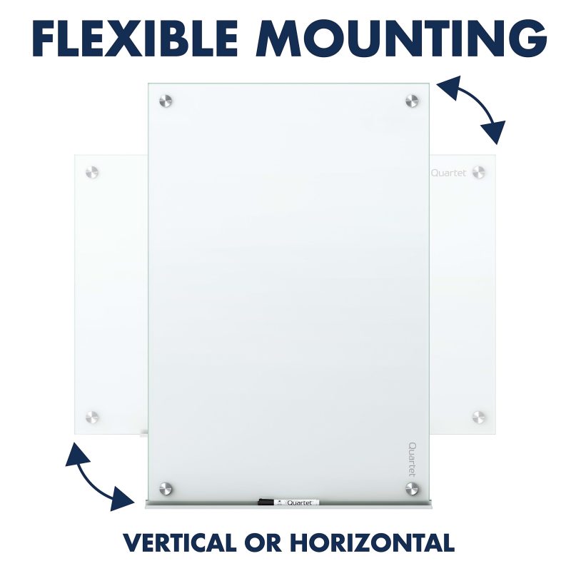 Quartet Infinity® Magnetic Glass Unframed Dry-Erase Whiteboard, 72" x 48", White - Image 8