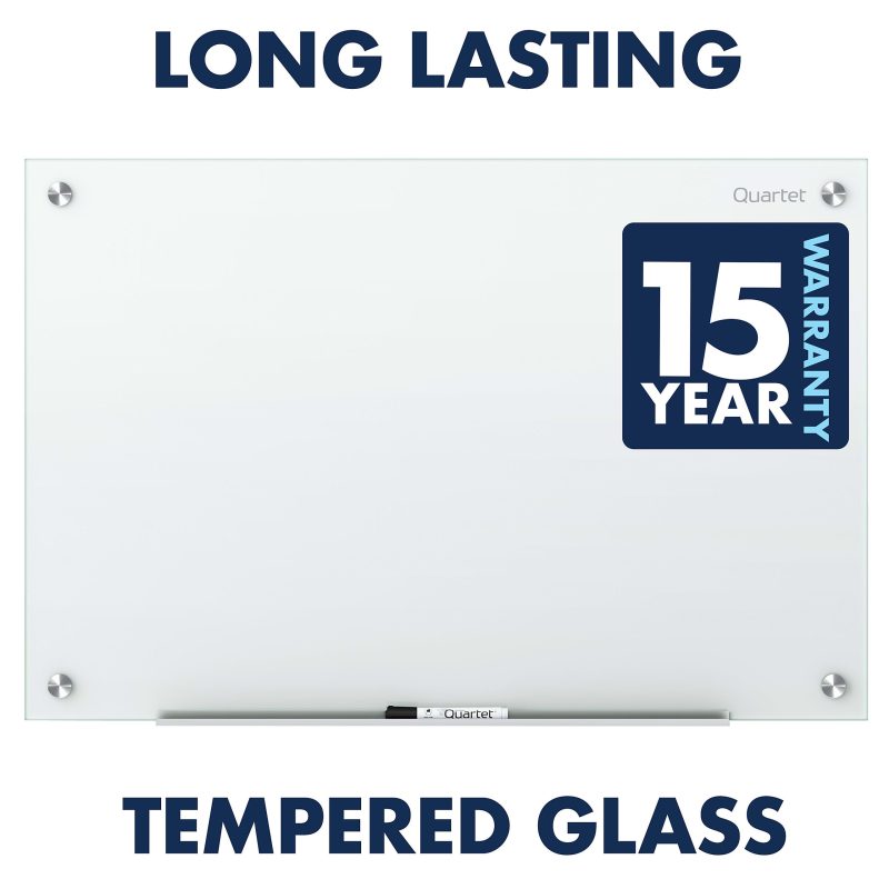 Quartet Infinity® Magnetic Glass Unframed Dry-Erase Whiteboard, 72" x 48", White - Image 9