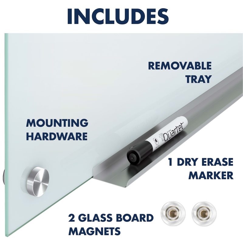 Quartet Infinity® Magnetic Glass Unframed Dry-Erase Whiteboard, 72" x 48", White - Image 11