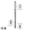 uni-ball® Vision™ Rollerball Pens, Fine Point, 0.7 mm, Gray Barrel, Black Ink, Pack Of 12 - Image 3