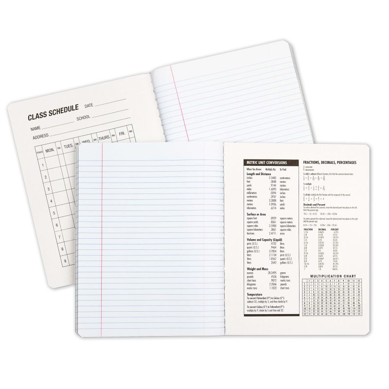 C-Line Narrow Rule Composition Notebooks, 7-1/2" x 9-3/4", 100 Sheets, Black Marble, Pack Of 12 Notebooks - Image 2