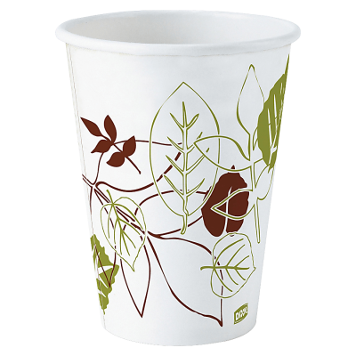 Dixie® Paper Hot Cups, 12 Oz., Pathways, Carton Of 500
