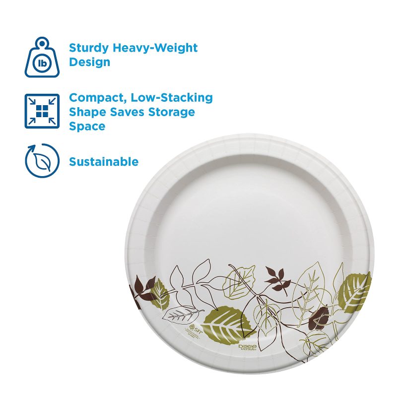 Dixie® Paper Plates, 10", Pathways, Carton Of 500 Plates - Image 2