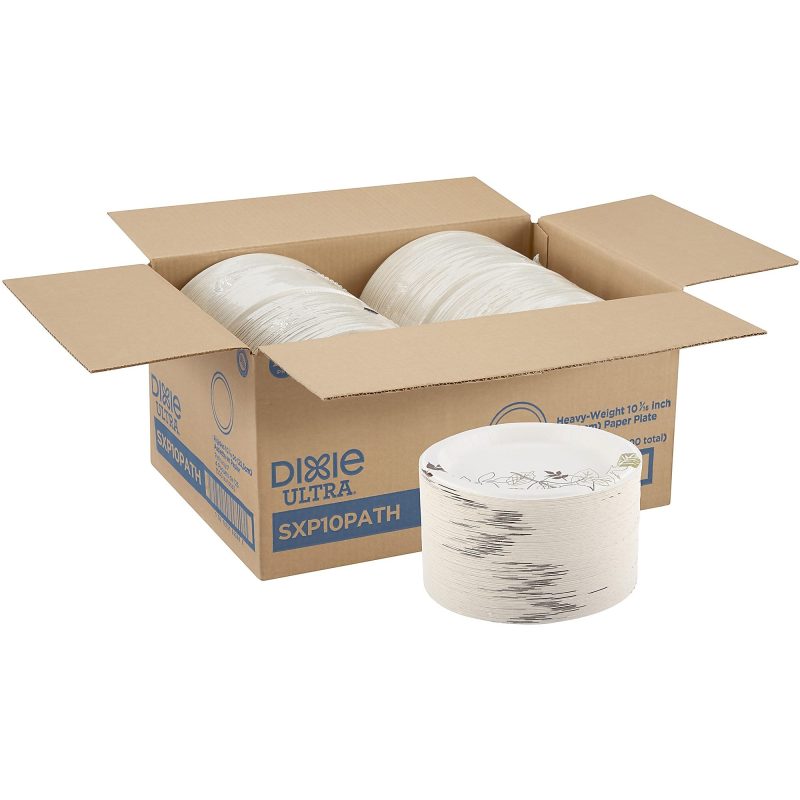 Dixie® Paper Plates, 10", Pathways, Carton Of 500 Plates - Image 5