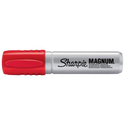 Sharpie® Magnum® Permanent Marker, Black, Pack Of 12 - Red,1