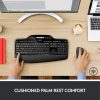 Logitech® MK710 Wireless Straight Full Size Keyboard & Right-Handed Optical Mouse, Black - Image 2