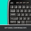 Logitech® MK710 Wireless Straight Full Size Keyboard & Right-Handed Optical Mouse, Black - Image 3
