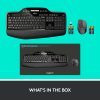 Logitech® MK710 Wireless Straight Full Size Keyboard & Right-Handed Optical Mouse, Black - Image 10