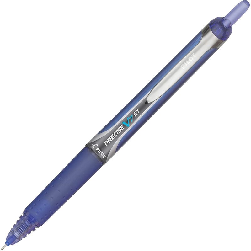 Pilot® Precise™ V7 Liquid Ink Retractable Rollerball Pens, Fine Point, 0.7 mm, Assorted Barrels, Blue Ink, Pack Of 12 Pens - Image 3
