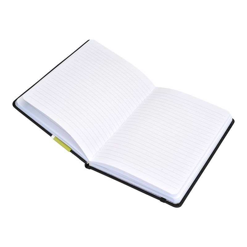 Eccolo™ Cool Jazz Journal, 5 1/2" x 8", Ruled, 192 Pages, Black - Image 3