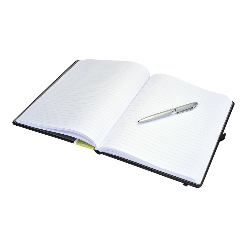 Eccolo™ Cool Jazz Journal, 7" x 9.5", Lined, 192 Pages, Black - Image 2