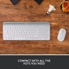 Logitech MK470 Slim Wireless Keyboard and Mouse Combo - Modern Compact Layout, Ultra Quiet - Off White - USB Wireless RF - USB Wireless RF - Optical - 1000 dpi - 3 Button - Scroll Wheel - Symmetrical - AAA, AA - Image 2