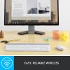 Logitech MK470 Slim Wireless Keyboard and Mouse Combo - Modern Compact Layout, Ultra Quiet - Off White - USB Wireless RF - USB Wireless RF - Optical - 1000 dpi - 3 Button - Scroll Wheel - Symmetrical - AAA, AA - Image 4