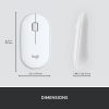 Logitech MK470 Slim Wireless Keyboard and Mouse Combo - Modern Compact Layout, Ultra Quiet - Off White - USB Wireless RF - USB Wireless RF - Optical - 1000 dpi - 3 Button - Scroll Wheel - Symmetrical - AAA, AA - Image 9