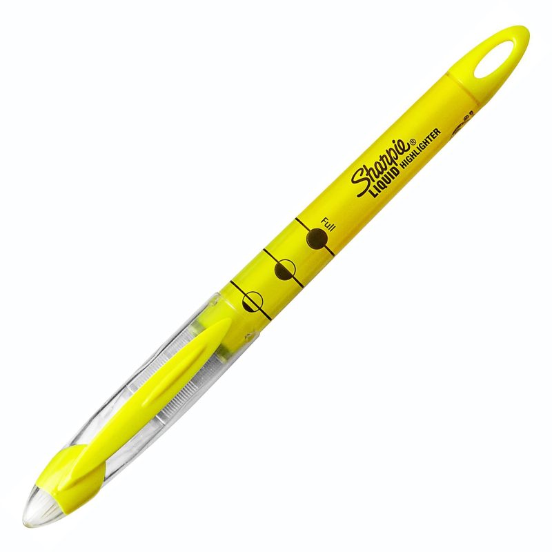 Sharpie® Liquid Highlighters, Chisel Tip, Fluorescent Yellow, 12 Count - Image 8