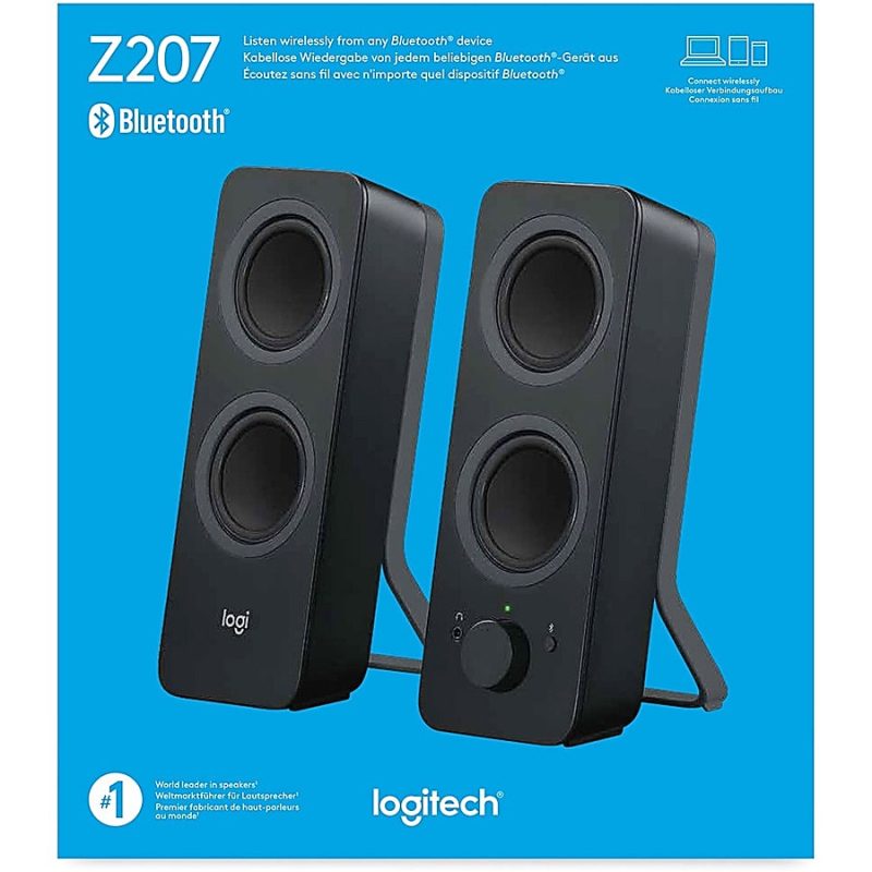 Logitech® Z207 Bluetooth® Computer Speakers, Black, Pack Of 2 - Image 8