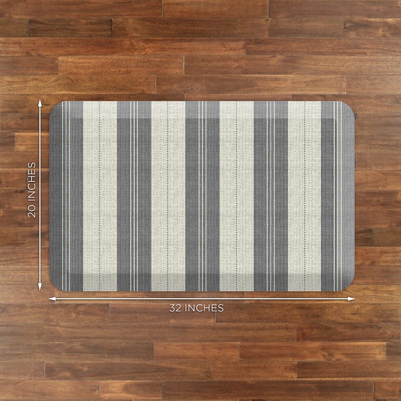 GelPro Designer Comfort Polyurethane Anti-Fatigue Mat For Hard Flooring, 20” x 32”, Taylor Gray - Image 4