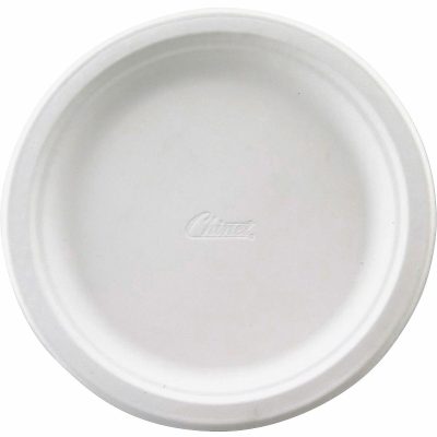 Chinet Heavy-Duty Paper Plates, 8-3/4", 100% Recycled, Pack Of 125 Plates