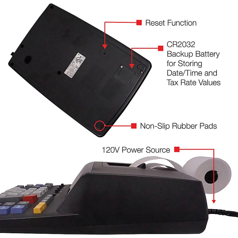 Sharp® EL-2196BL Printing Calculator, Black - Image 10