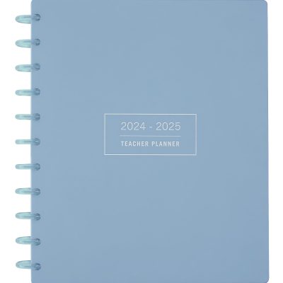 2024-2025 TUL® Discbound Monthly Teacher Planner, Letter Size, Light Blue, July To June, ODUS2336-002