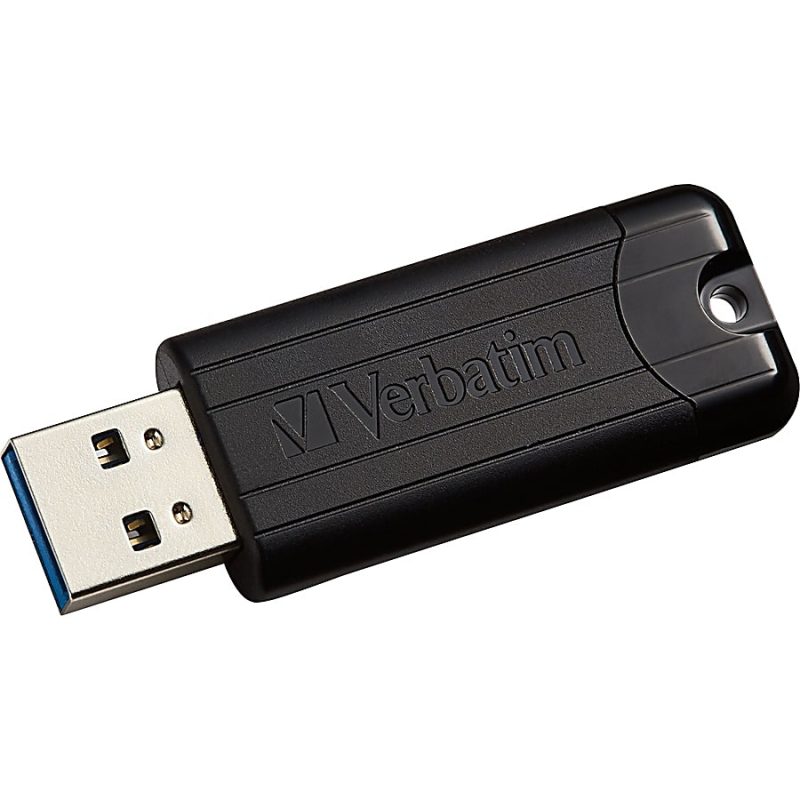 Verbatim Microban 32GB PinStripe USB 3.2 Flash Drive Business Pack - 32 GB - USB 3.2 (Gen 1) Type A - Black - Lifetime Warranty - 10 / Pack - Image 2